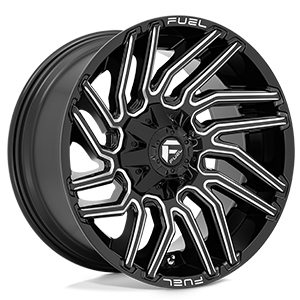 Fuel D773 Typhoon Gloss Black Milled