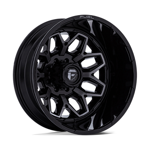 Fuel Flux Dually D875 Gloss Black Brushed With Gray Tint Rear